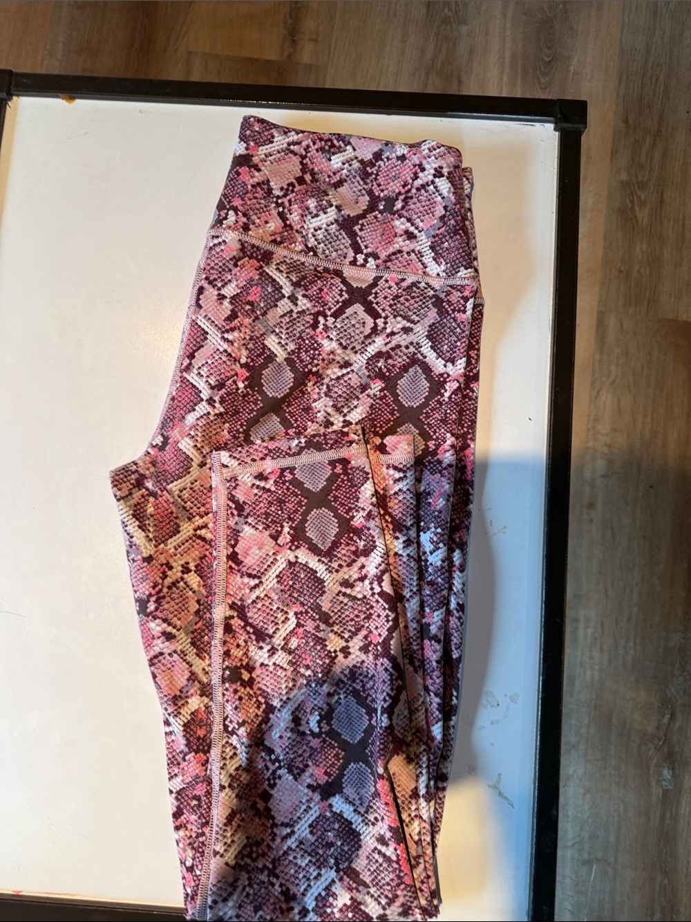Victoria's Secret Pink & Brown Snakeskin Leggings